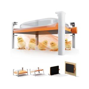 Smart Chicken Coop Heater, 200 Watts Chick Brooder Heating Plate Built-in Adaptive Temperature Sensor, Chicken Brooder Heater, Adaptable to Timer and Temp Controllers,UL-Compliant