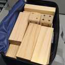 Giant Tumble Tower Games for Kids and Adults 57 Blocks New Zealand Pine Wooden Blocks Stacking to Over 4.2FT Family Game for Indoors Outdoors Yard Games for Family