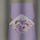 50 Pack A7 Envelopes with Floral Liner for 5x7 Invitations, Greeting Cards, Weddings (7.25 x 5.25 In) - Lavender Purple