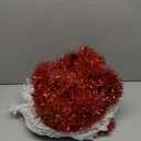 50FT Christmas Tinsel Garland, Xmas Metallic Tinsel Twist Hanging Garland for Christmas Tree Indoor and Outdoor Holiday Party Decoration (Red)