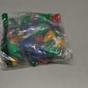 QZYL 4pcs Light Up Christmas Necklace, Colorful Christmas Accessories for Women, 9 LED Bulbs Necklaces with 3 Flash Modes, Suitable for Xmas New Year Party Favor Supplies Accessories