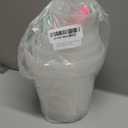 60 Pack Clear Nursery Pots with Drainage Holes, 3.5/4/5/6/7 Inch Clear Plastic Pots for Plants, Reinforced Transparent Nursery Pot with 60 Colorful Plant Labels 2 Garden Tools