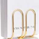 VROOMIUM Napkin Holder for Table, Ceramic Base Effortless Cleaning, 1 lb Weight, Gold Napkin Holders for Paper Napkins, Servilleteros para Mesas