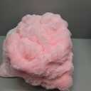 LIFEREVO Luxury Fluffy Faux Rabbit Fur Blanket, Plush Fuzzy Bubble Waffle Throw Couch Sofa, Cozy Comfy Furry Bed Blanket Home Decoration, Aesthetic Shaggy Throw for Bedroom Living Room, 60x90, Pink