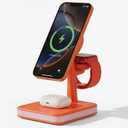 4 in 1 Wireless Charging Station with Light 33W Fast Charger,Charging Station for iPhone Devices(iPhone 17/16/15/14/13/12,ipone Watch Series 10/9/8/7/Ultra 2/SE 2,Air-Pods 4/3/Pro/2)