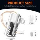 WB13K21 Oven Igniter for GE, Frigidaire, Kenmore Gas Range Oven. Replaces WB13K0021, Norton 501A, WB13T10045, WB13K10026 Universal Model. 1-year warranty.