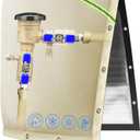 Opening Backflow Preventer Pipe Insulation Cover,Irrigation Sprinkler Valve Cover,Water Well Pump Cover,Sturdy 5-Layers Hydrant Cover for Winter Freeze Protection, Model: 24"W x 24"H