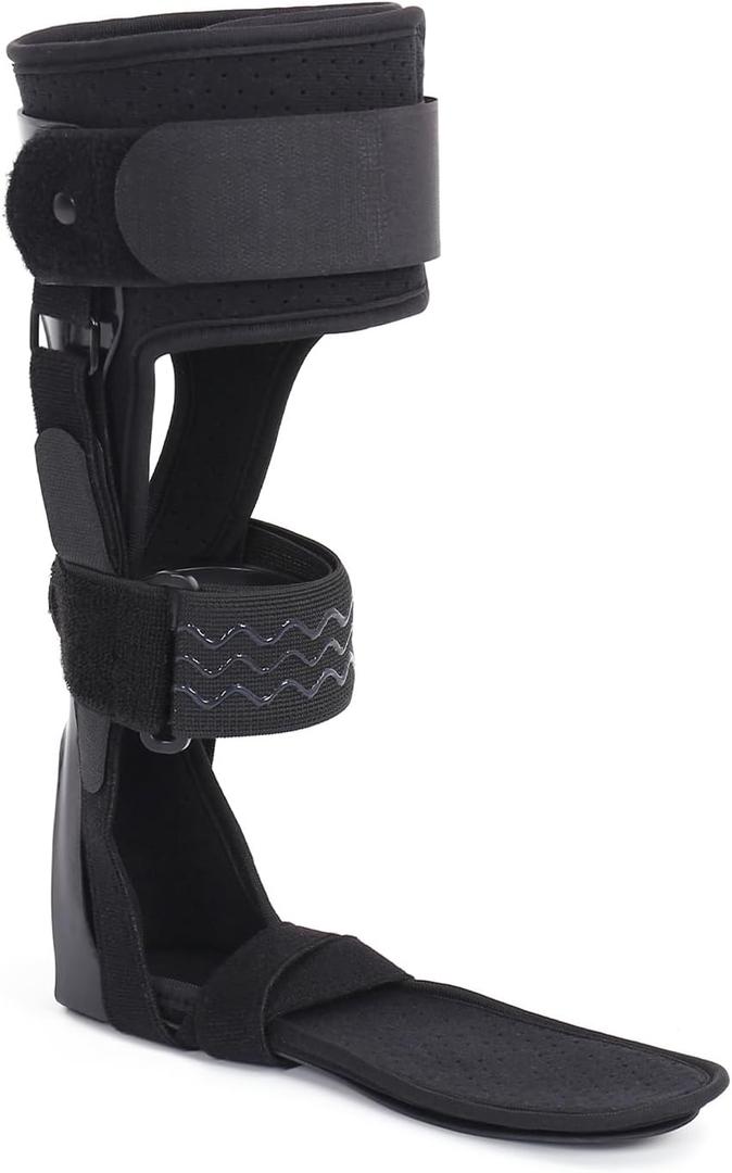 Medical AFO Foot Drop Brace Ankle Foot Orthosis Drop Foot Stabilizer Support for Walking with Shoe for Men and Women for Stroke, MS, Hemiplegia Foot Drop, ALS (Medium-Left)