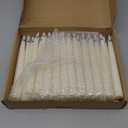 Baquler 36 Pcs Flameless Taper Candles LED Taper Candles Flickering Bulk Ivory LED Candlestick for Easter Wedding Church Halloween Christmas Party Decor Table Centerpiece, 8.5 in, No Batteries