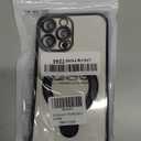 Case for iPhone 13 Pro Max with Magnetic Stand [Compatible with MagSafe] [Full Camera Lens Protector] Luxury Plating Shockproof Clear Phone Case for iPhone 13 Pro Max 6.7", Titanium Black