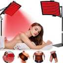 Red Light Therapy for Face and Body, 10-in-1 Multifunction Red Light Therapy Lamp with Stand, 660nm Red Light & 850nm Near Infrared Light Therapy Device with Red Light Therapy Belt and Stand