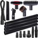 Household Cleaning Kit Attachments Vacuum Cleaner Accessories Universal Vacuum Hose Adapters Flexible Crevice Tool for Dryer Lint Vent Trap Cleaner