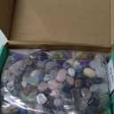 1.5lb Natural Gemstones Crystal Bulk Tumbled Polished Stones Irregular Amethyst Stones Rocks Chakra Colorful Crystal Vase Filler Decor Energy Reiki Beginner Birthday Gifts 0.47 to 0.63 in