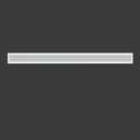 Linear Bar Air Grille 44" X 4", Aluminum Air Supply/Return Grilles,Easy Air Flow,Removable Grille/Door-HVAC Air Vent Cover,White[Outer Dimensions: 44.8"w X 4.8"h]