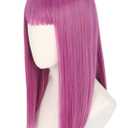 Kids Wig Purple Long Cosplay Wig Halloween Costumes Wigs for Child Girls