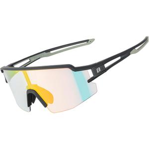 ROCKBROS Photochromic Sports Sunglasses for Men Women Cycling UV Protection, Standard