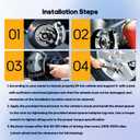 OCPTY 2PCS 5x4.5 to 5x5.5 Wheel Spacers 1.25" Wheel Adapters 1/2" Studs 73mm Center fit for 1982-1990 for Ford for Bronco / 1992-2007 for Ford for Crown Victoria / 2007-2011 for Ford for Edge