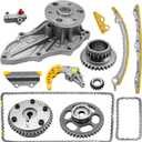 14510-R40-A01 Timing Chain Kit with VVT Camshaft Adjuster & Water Pump for Accord CR-V Civic 2008-2015 2.4L for Acura TSX ILX 2009-2015 2.4L 14530-RAA-A01 Timing Chain Kit 19200-R40-A02 Water Pump