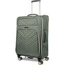 Kenneth Cole REACTION Chelsea Chevron Quilted Luggage, Olive, 24-Inch Checked