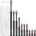 Magnetic Impact Phillips Bit #2 Insert Bits 1 2 3 4 6 inch Anti-Slip Long Screwdriver Bit Set PH2 1/4 Inch Hex Shank Cross Impact Driver Bit for Power Drilling (10PC,25-150mm)