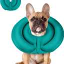 MIDOG Dog Cone Collar for Large Medium Dogs, Soft Inflatable Dog Cone Alternative After Surgery, Adjustable Protective Recovery Cone - Alternative E Collar Does Not Block Vision (Blue,M,Patented)