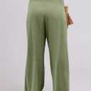 ANRABESS Women Linen Palazzo Pants Summer Boho Wide Leg High Waist Casual Lounge Pant 2025 Beach Travel Vacation Outfits (Green, S)