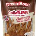 DreamBone CollaYUMS Twists Plus Collagen Rawhide-Free Dog Treats, 10 Count, BB Date 05/17/2028