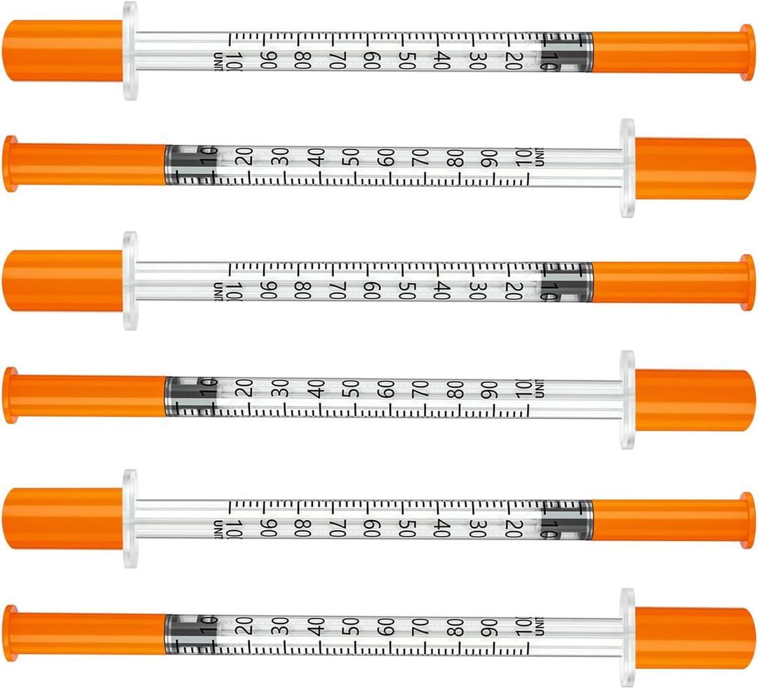 1ml 31G 1/4" (6mm) Syring, Pack of 100