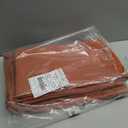 NICETOWN 100% Absolutely Blackout Linen Curtains with Thermal Insulated Liner, 52" Wide, 2 Panels, 45" Long Drapes, Grommet Retro Burnt Orange Linen Curtains Vertical Drapes Privacy for Bedroom