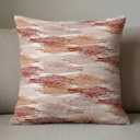 Americanflat 20x20 Throw Pillow with Sewn-in Insert - All-in-One Decorative Pillows - No Cover Needed - Soft and Durable Cushion for Bed or Sofa - Polyester - Red, Orange and White