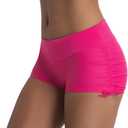 Micosuza Classical Women's Swim Boardshorts Beach Bikini Bottoms, Size S (Lightpink)