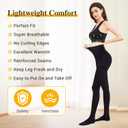 Compression Pantyhose for Women, Medical Graduated Compression Tights Men, 15-20 mmHg High Waist Compression Leggings, Closed Toe Compression Stockings, Support Hoses for Edema, Varicose Veins, Small