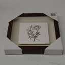 10"x10" Framed Tile - Vintage Floral Yellow Dandelion Flowers Botanical Art Illustration Vintage Art