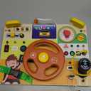 Busy Board,Montessori Toys for 1+ Year Old Boys & Girls,Travel Activities for Toddlers,Sensory Toy for Kids with Autism,Perfect Christmas Birthday Gift Ideal (Busy Board v6)