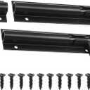 Piutouyar 2 Pcs 4 Inch Barrel Bolt Latch, Heavy Duty Sliding Door Latch Aluminum Alloy Mini Slide Bolt Latch Small Sliding Lock Door Lock for Security Gate Warehouse Garage Door Latches(Black)