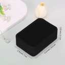 6 Pieces Classic Velvet Necklace Pendant Box for Jewelry Gift, Small Jewellry Storage Display Case for Wedding Engagement Birthday Anniversary (Black)