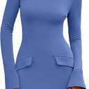 PRETTYGARDEN Womens Fall Long Sleeve Mini Dress 2025 Trendy Boat Neck Bodycon Knit Elegant Short Party Formal Dresses,XL