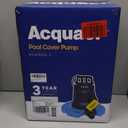 Acquaer 1/4 HP Automatic Swimming Pool Cover Pump, 2250 GPH Submersible Sump Pump with 3/4 Check Valve Adapter & 25ft Power Cord, Water Removal for Pool, Hot Tubs, Rooftops, Water Beds and more
