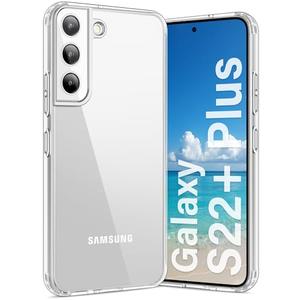 Vakoo Case for Samsung Galaxy S22+ Plus 5G | Clear Anti-Yellowing, Hard Back, Military-Grade Drop Protection, Supports Wireless Charging - Transparent