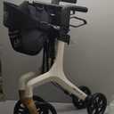 Drive Medical AeroWalk Ultra-Lite Rollator, 15.2 lb, 20" Seat Height, White | Foldable AeroWalk Rollator Walker with Seat Offers Lightweight Rolling Support for Women, Men and Seniors, 20" Seat Height