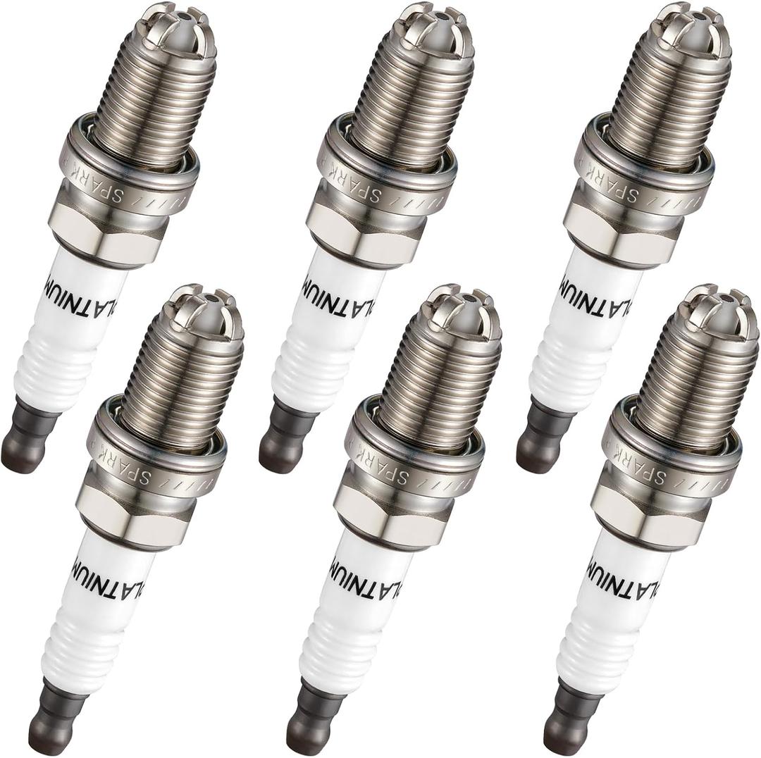 BDFHYK Iridium Spark Plugs 3199 Compatible with BMW 325Ci 325i 325xi 330Ci 330i 330xi 323Ci 323i 328Ci 328i 525i 530i 528i 320i X3 Z3 X5 Z4 12120037607 12129071003 12120141871 BKR6EQUP, Set of 6