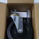 HOLKIE Heavy Duty Gate Caster, Spring Loaded Gate Wheel, Swivel Caster Wheels for Wooden Gate and Fence 220LBS Capacity