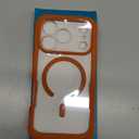 Diaclara Magnetic Designed for iPhone 17 Pro Case 6.3'' [Full Camera Protection] Full Body Bumper,[Compatible with MagSafe] Military Drop Proof Phone Case w/Built-in Screen Protector, Orange