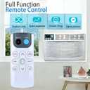 ZWP GYKQ-71E Window Air Conditioner Remote Control for Black+Decker/Della/Amana/TCL/Della/Crosley/Acekool/Emerson/ROVSUN/GarveeHome/Magshion/Acekool/Adoolla/ACONEE/GAOMON/Comfort Zone/Honeywell/Mollie