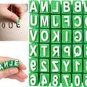 Alphabet Letter Stamps for Clay Pottery - Uppercase Alphabet & Numbers Polymer Clay Stamps Tool - Capital Letters and Number Small Press Fondant Embosser DIY Cookie Stamps
