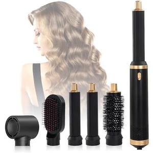 HYTAMY 5 in 1 Air Wrap Hair Styler, Hot Hair Dryer Brush with Auto-Wrap Curlers, Oval Brush & Volumizer, Hair Air Curler, Curling Iron Hair Styling for Fast Drying, Curling, Smoothing & Volume