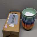 12 Pcs Unbreakable Cereal Bowls Set, 26 Oz Wheat Straw Bowls Set, Microwave & Dishwasher Safe Rice Bowls for Kitchen, Reusable Plastic Bowls for Soup, Salad and Snack, BPA Free, Multicolor