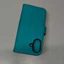 OCASE for iPhone 17 Wallet Case, PU Leather Flip Cover with Card Holder, RFID Blocking, Kickstand, Magnetic Closure, Protective Phone Case for iPhone 17 6.3-Inch 2025, Blue Green