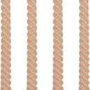 Light-Mocha Spiral Taper Candles for Home Decoration, 4 Pack 10 Inch Candlesticks for Dinner Party Holiday Birthday Celebration, Dripless and Smokeless
