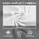 ZVX Heavy-Duty Pure Cotton Casual Long Sleeved T-Shirt for Men's Autumn Fashion Brand Contrasting Color T-Shirt (White, XL)